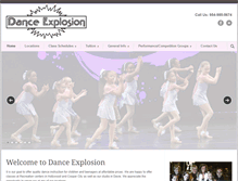 Tablet Screenshot of danceexplosiononline.com